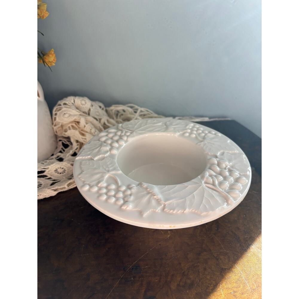 Vintage Italian ceramic wine bottle coaster